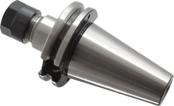 Parlec - 0.51mm to 9.98mm Capacity, 2.62" Projection, CAT40 Taper Shank, ER16 Collet Chuck - 5.307" OAL - Exact Tooling