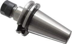 Parlec - 0.51mm to 9.98mm Capacity, 2.62" Projection, CAT40 Taper Shank, ER16 Collet Chuck - 5.307" OAL - Exact Tooling