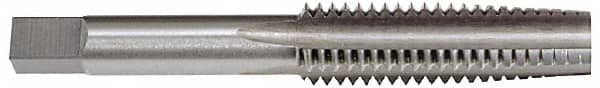 Hertel - 1-3/8 - 6 UNC 3B 4 Flute Bright Finish High Speed Steel Straight Flute Standard Hand Tap - Taper, Right Hand Thread, 6-1/16" OAL, H4 Limit - Exact Tooling