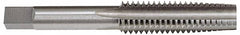 Hertel - 1-3/8 - 6 UNC 3B 4 Flute Bright Finish High Speed Steel Straight Flute Standard Hand Tap - Taper, Right Hand Thread, 6-1/16" OAL, H4 Limit - Exact Tooling