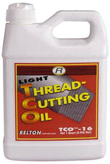 Relton - TCO-14, 55 Gal Drum Tapping Fluid - Straight Oil, For Thread Smoothing - Exact Tooling