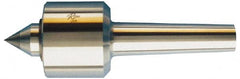 Riten - MT4 Taper Shank, 3-1/16" Head Diam Carbide Tipped Live Center - 5,000 Max RPM, 2-25/32" Head Length, 1-3/8" Point Diam, 1-13/16" Point Len, 1,000 Lb Max Workpc, 7/8" Tip Diam, Standard Point - Exact Tooling