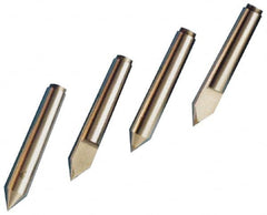Riten - 3/4" Head Diam, Hardened Tool Steel Standard Point Solid Dead Center - Jarno 6 Taper, 3/4" Point Diam, 6" OAL - Exact Tooling