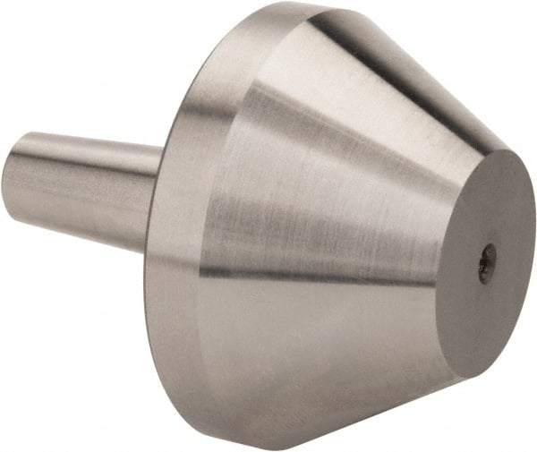 Riten - 2MT & 3MT Taper, 7/8 to 1-3/4" Point Diam, Hardened Tool Steel Lathe Bull Nose Point - 1-3/16" OAL - Exact Tooling