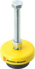 Gibraltar - 3/8-16 Bolt Thread, 1" High Leveling Mount - 300 Max Lb Capacity, 2" Base Diam - Exact Tooling