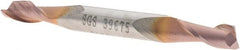 SGS - 7/32", 1/2" LOC, 1/4" Shank Diam, 2-1/2" OAL, 2 Flute, Solid Carbide Square End Mill - Double End, TiCN Finish, Spiral Flute, 30° Helix, Centercutting, Right Hand Cut, Right Hand Flute, Series 15 - Exact Tooling
