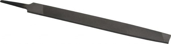 Value Collection - 8" Long, Second Cut, Mill American-Pattern File - Single Cut, 9/64" Overall Thickness, Tang - Exact Tooling