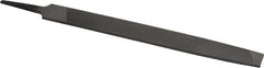 Value Collection - 8" Long, Second Cut, Mill American-Pattern File - Single Cut, 9/64" Overall Thickness, Tang - Exact Tooling
