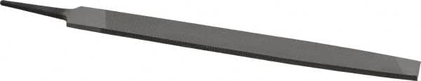 Value Collection - 8" Long, Smooth Cut, Mill American-Pattern File - Single Cut, 9/64" Overall Thickness, Tang - Exact Tooling