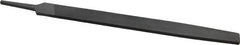 Value Collection - 12" Long, Smooth Cut, Flat American-Pattern File - Double Cut, 9/32" Overall Thickness, Tang - Exact Tooling