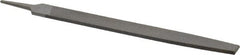 Value Collection - 14" Long, Bastard Cut, Flat American-Pattern File - Double Cut, 5/16" Overall Thickness, Tang - Exact Tooling