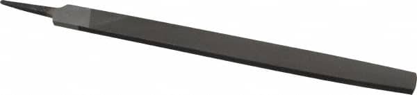 Value Collection - 14" Long, Smooth Cut, Flat American-Pattern File - Double Cut, 5/16" Overall Thickness, Tang - Exact Tooling