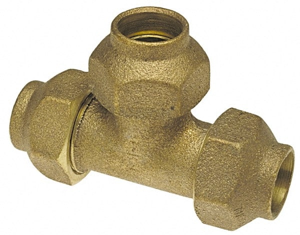 NIBCO - 1/2" Cast Copper Pipe Flared Tee - FL x FL x FL - Exact Tooling