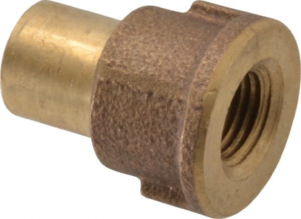 NIBCO - 1/2 x 1/4" Cast Copper Pipe Adapter - FTG x F, Pressure Fitting - Exact Tooling