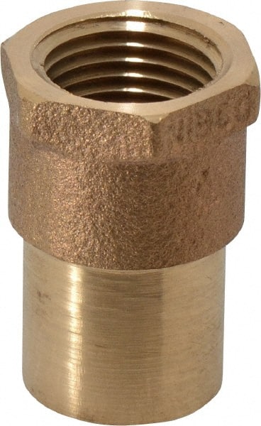 NIBCO - 3/4 x 1/2" Cast Copper Pipe Adapter - FTG x F, Pressure Fitting - Exact Tooling