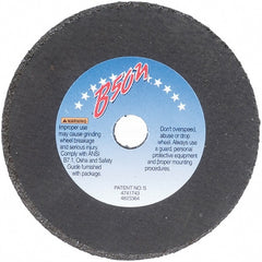 Norton - 3" Ceramic Cutoff Wheel - 1/16" Thick, 3/8" Arbor - Exact Tooling