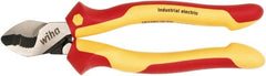 Wiha - 8" OAL, 0.28" Capacity, Cable Cutter - 1.04" Jaw Length x 1.01" Jaw Width, Cushion Grip Handle - Exact Tooling