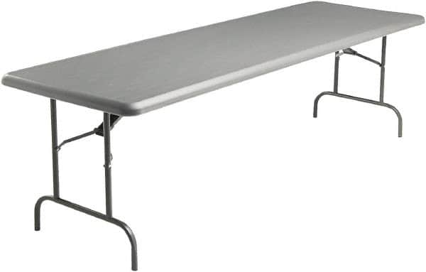ICEBERG - 30" Long x 96" Wide x 29" High, Folding Table - Charcoal - Exact Tooling