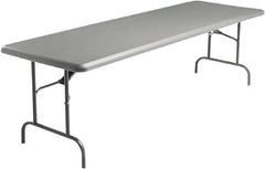 ICEBERG - 30" Long x 96" Wide x 29" High, Folding Table - Charcoal - Exact Tooling