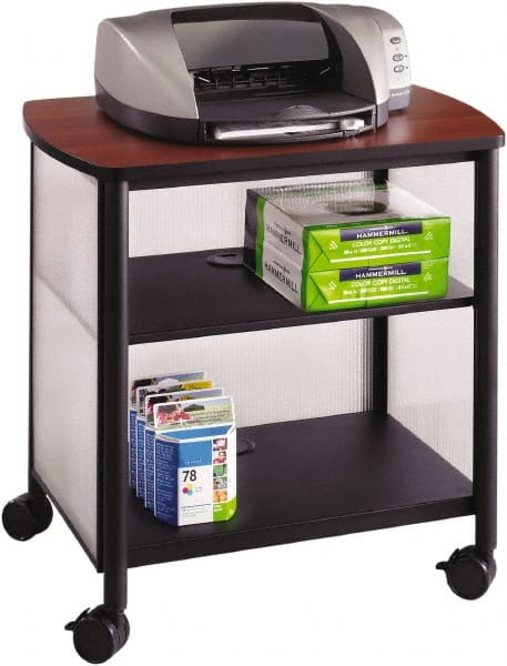Safco - Black & Cherry Case/Stand - Use with Printer, Office Machines - Exact Tooling
