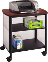 Safco - Black & Cherry Case/Stand - Use with Printer, Office Machines - Exact Tooling