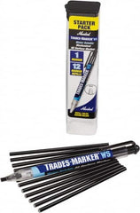 Markal - Black All Purpose Wax Crayon - Flat Tip - Exact Tooling