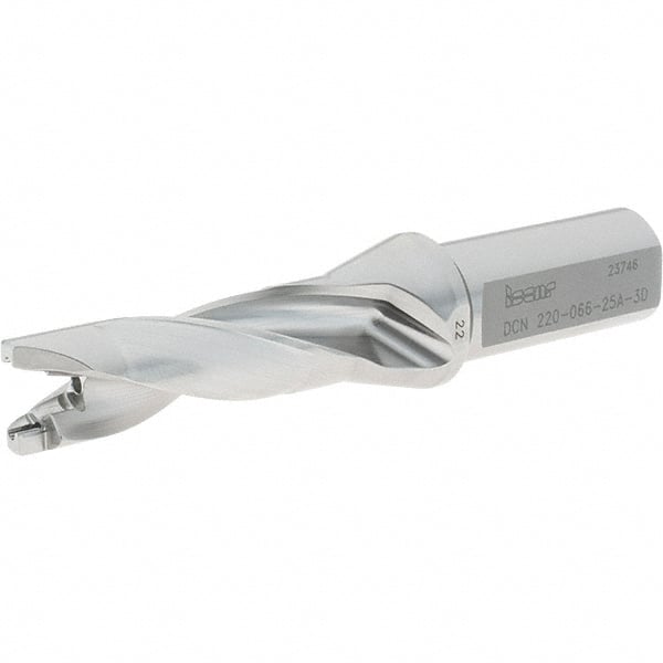 Iscar - 22mm to 22.9mm Diam, 3xD, 66mm Max Depth, 25mm Shank Diam, 156.8mm OAL, Replaceable-Tip Drill - FCP, ICK, ICK-2M, ICM, ICN, ICP, iCP-2M Insert, 22 Seat Size, 70640255 Toolholder, Series SumoCham - Exact Tooling