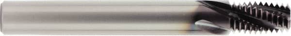 OSG - 3/4-14 NPTF, 0.57" Cutting Diam, 4 Flute, Solid Carbide Helical Flute Thread Mill - Internal Thread, 0.821" LOC, 4" OAL, 5/8" Shank Diam - Exact Tooling