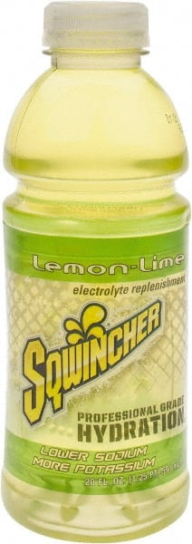 Sqwincher - Activity Drinks; Type: Activity Drink ; Form: Liquid ; Flavor: Lemon-Lime ; Container Type: Bottle ; Container Size: 20 oz - Exact Tooling