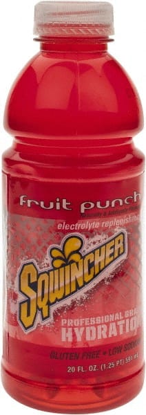 Sqwincher - Activity Drinks; Type: Activity Drink ; Form: Liquid ; Flavor: Fruit Punch ; Container Type: Bottle ; Container Size: 20 oz - Exact Tooling