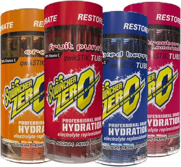 Sqwincher - 0.11 oz Packet Assorted Flavors Activity Drink - Powdered, Yields 20 oz - Exact Tooling