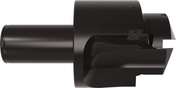 Allied Machine and Engineering - ISO 11926-1, MS 16142, SAE J1926-1 Standard, 2-1/2-12, 32 Tube Dash Number, 15° Porting Angle, 2.421" Pilot Diam, 1-1/2" Shank Diam, Indexable Spade Blade Insert Porting Tool - 2 Porting Inserts, 6-3/4" Overall Length - Exact Tooling