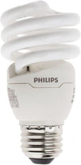 Philips - 13 Watt Fluorescent Residential/Office Medium Screw Lamp - 4,100°K Color Temp, 900 Lumens, 120 Volts, EL/mDT, 10,000 hr Avg Life - Exact Tooling