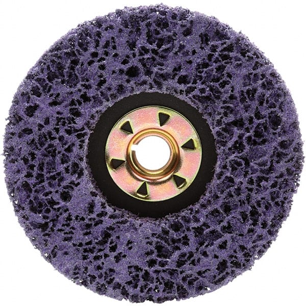 3M - 6" Diam, Silicon Carbide Hook & Loop Disc - Very Coarse Grade, Coated, - Exact Tooling