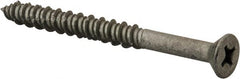 Elco - 1/4" Diam, 2-3/4" OAL, Phillips Drive, Concrete Screw & Masonry Fastener - Stainless Steel, StalGard Silver Finish, Includes #2 Drill Bit - Exact Tooling
