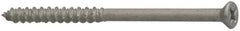 Elco - 1/4" Diam, 2-1/4" OAL, Phillips Drive, Concrete Screw & Masonry Fastener - Stainless Steel, StalGard Silver Finish, Includes #2 Drill Bit - Exact Tooling