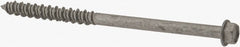 Elco - 1/4" Diam, 4" Length Under Head, Hex Drive, Concrete Screw & Masonry Fastener - Stainless Steel, StalGard Silver Finish, Includes 5/16" Drill Bit - Exact Tooling