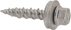 Elco - #10-15 Hex Washer Head Sheet Metal Screw - Steel, 1" Length Under Head, ASTM B117 - Exact Tooling