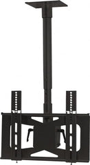 Video Mount - Flat Panel Ceiling Mount For 27 to 42 Inch LCD Monitor - Black, 100 Lbs. Load Capacity, 20° Max Tilt Angle, Ceiling Mount Rotating and Tilting - Exact Tooling