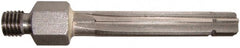 Alvord Polk - 3/16" High Speed Steel 6 Flute Chucking Reamer - Straight Flute, 1/4-28 Threaded Shank, 1-1/2" Flute Length, 2-3/8" OAL - Exact Tooling