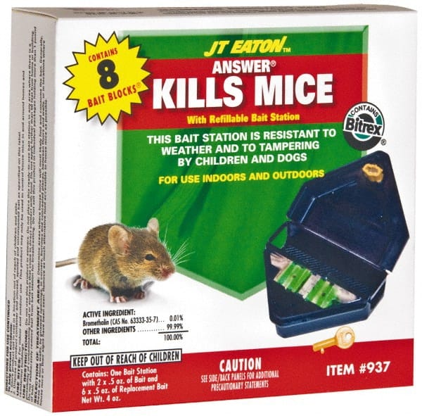 J.T. Eaton - 0.5 oz Plastic Bait Holder - Targets Mice - Exact Tooling