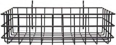 Marlin Steel Wire Products - 8" Deep, Rectangular Steel Peg Board/Slatwall Basket - 1-3/8" Perforation, 14" Wide x 4" High - Exact Tooling