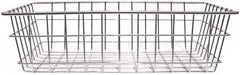 Marlin Steel Wire Products - 12" Deep, Rectangular Steel Wire Basket - 1-3/8" Perforation, 18" Wide x 5" High - Exact Tooling