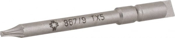 Wera - 4mm Drive, Torx Precision Screwdriver Bit - 1-3/4" OAL - Exact Tooling