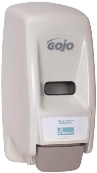 Ability One - 2000 mL Liquid Hand Soap Dispenser - Plastic, Hanging, Gray - Exact Tooling