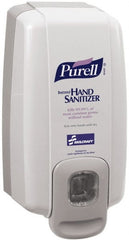 Ability One - 1000 mL Liquid Hand Sanitizer Dispenser - Plastic, Hanging, Gray - Exact Tooling