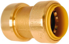 Value Collection - 3/4 x 1/2" Tube OD, 5/8 Standard Lead Free Brass Push-to-Connect Tube Union - Tube to Tube Connection, 200 Max psi, EPDM O-Ring - Exact Tooling