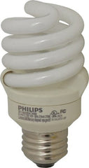 Philips - 13 Watt Fluorescent Residential/Office Medium Screw Lamp - 2,700°K Color Temp, 900 Lumens, 120 Volts, EL/mDT, 10,000 hr Avg Life - Exact Tooling