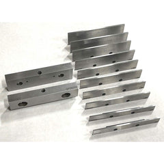 TE-CO - Vise Jaw Sets; Jaw Width (mm): 203.2 ; Jaw Width (Inch): 8 ; Jaw Width (Decimal Inch): 8 ; Set Type: Component Kit ; Material: Steel ; Vise Compatibility: 8" Vises - Exact Tooling