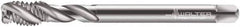 Walter-Prototyp - M3x0.50 Metric 3 Flute 6H Modified Bottoming Spiral Flute Tap - Cobalt, Bright Finish, 56mm OAL, Right Hand Flute, Right Hand Thread, Series 7056770 - Exact Tooling